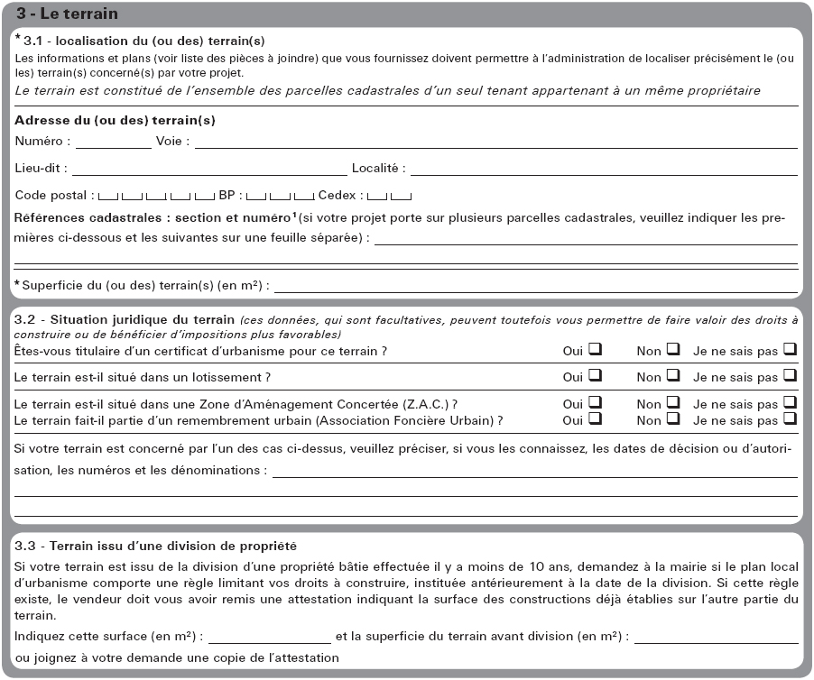 comment remplir formulaire m2